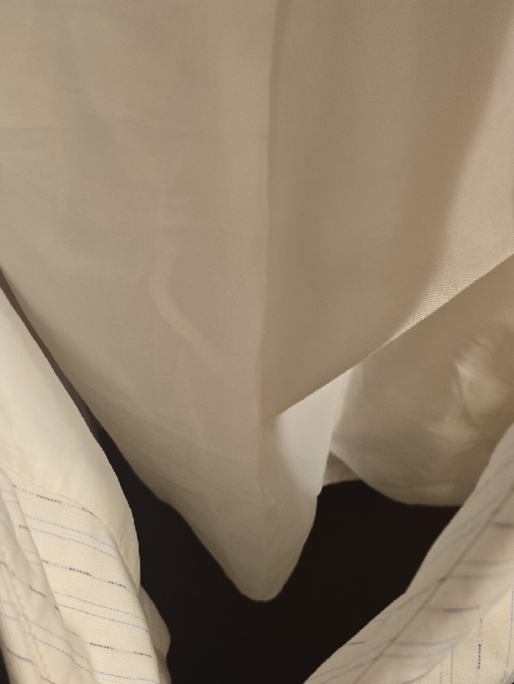 Lux White With Navy Pinstripe Vest - Picture 8 of 8